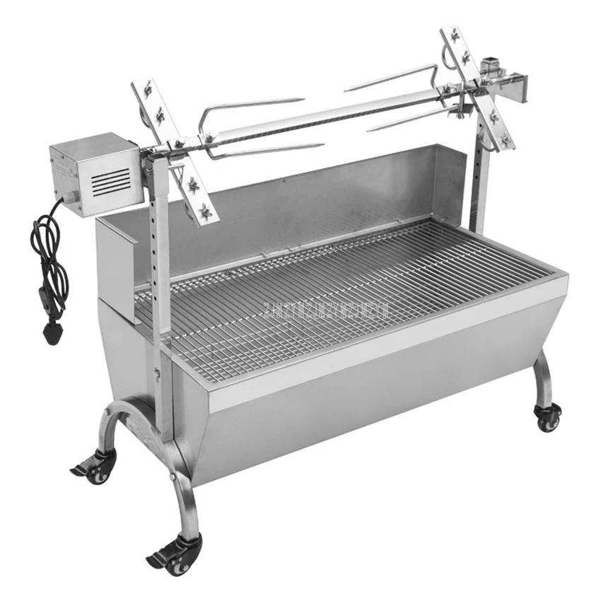 Stainless Steel Charcoal Roasted Whole Lamb Stove Bbq Grill Windsheild
