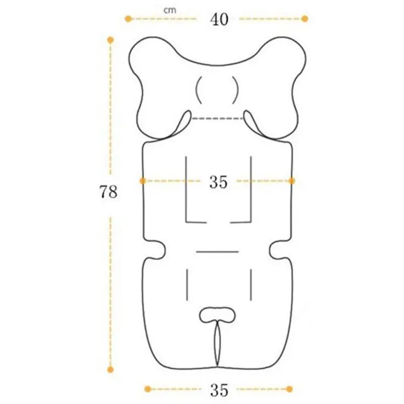 Детская коляска с принтом, подушка для сиденья, теплая подушка, матрасы, наволочка, детская коляска, толстая Подушка, кресло-тележка, CushionA