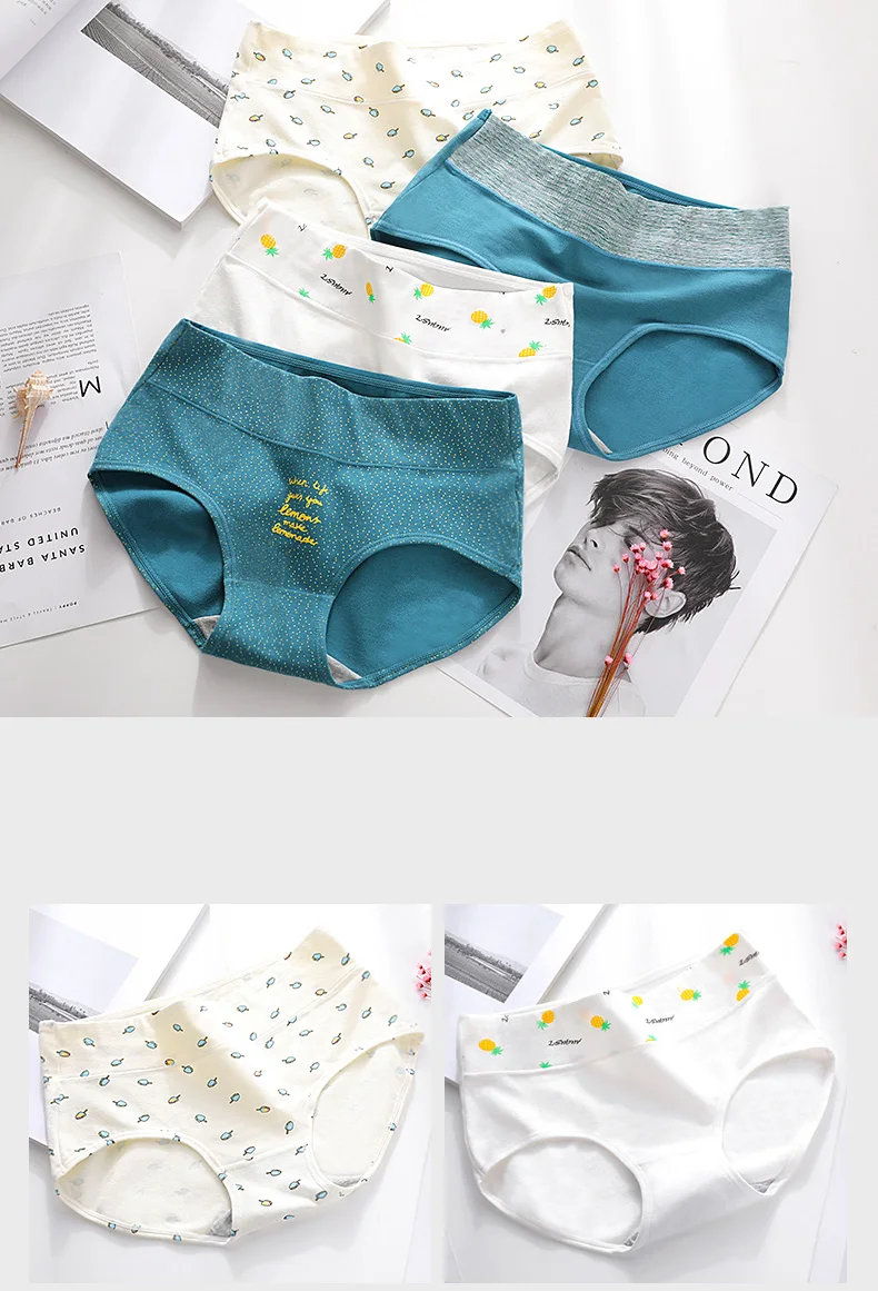 Women Underwear Cute Cotton Briefs