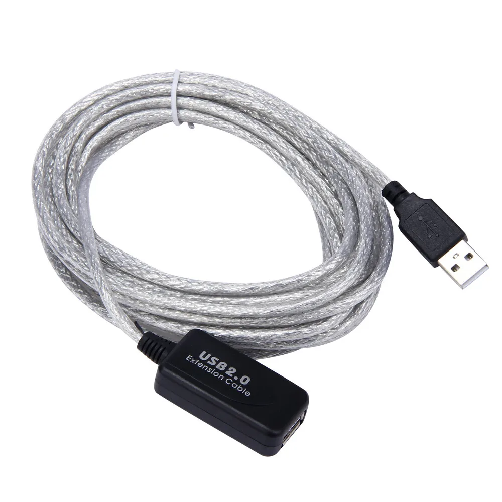 Новый 5 м USB Активный ретранслятор кабель удлинитель для компьютера вилки