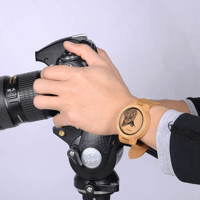 BOBO BIRD Bamboo Watch Men Special Design Lifelike UV Print Dial Face Wooden Wrist Watch relogio masculino Timepieces Ideal Gift