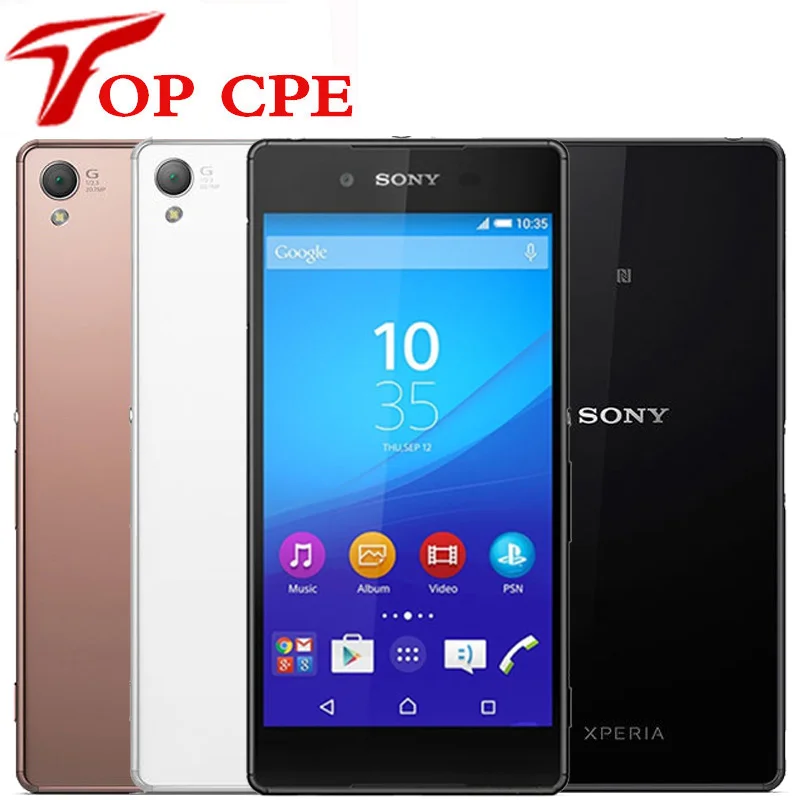 Разблокированный sony Xperia Z3 с одной и двумя sim-картами 4G LTE Android четырехъядерный 3 ГБ ОЗУ 16 Гб ПЗУ 5,2 дюймов wifi gps мобильный телефон