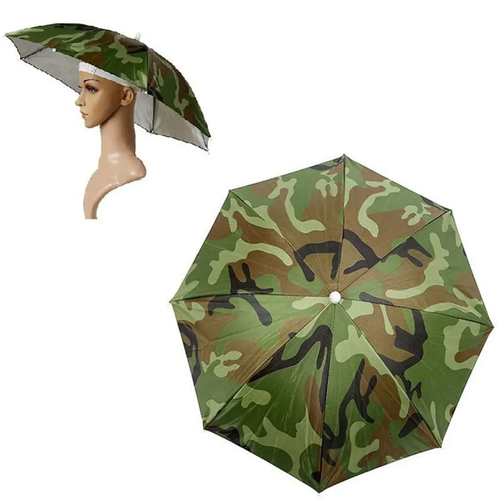 Foldable Sun Head Umbrella Hat Umbrella Hat Anti Rain Elastic Band