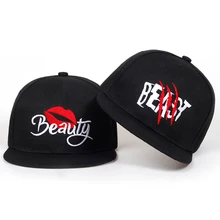 Beauty BEAST Snapback шапки для мужчин и женщин бейсбольныей Козырек Кепка папа кость пара Любовник хип хоп Спортивная Кепка с металлической буквой шляпы