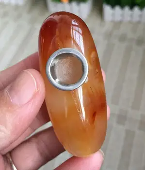 

natural quartz crystal agate stones smoking pipe cigarette holder treatment