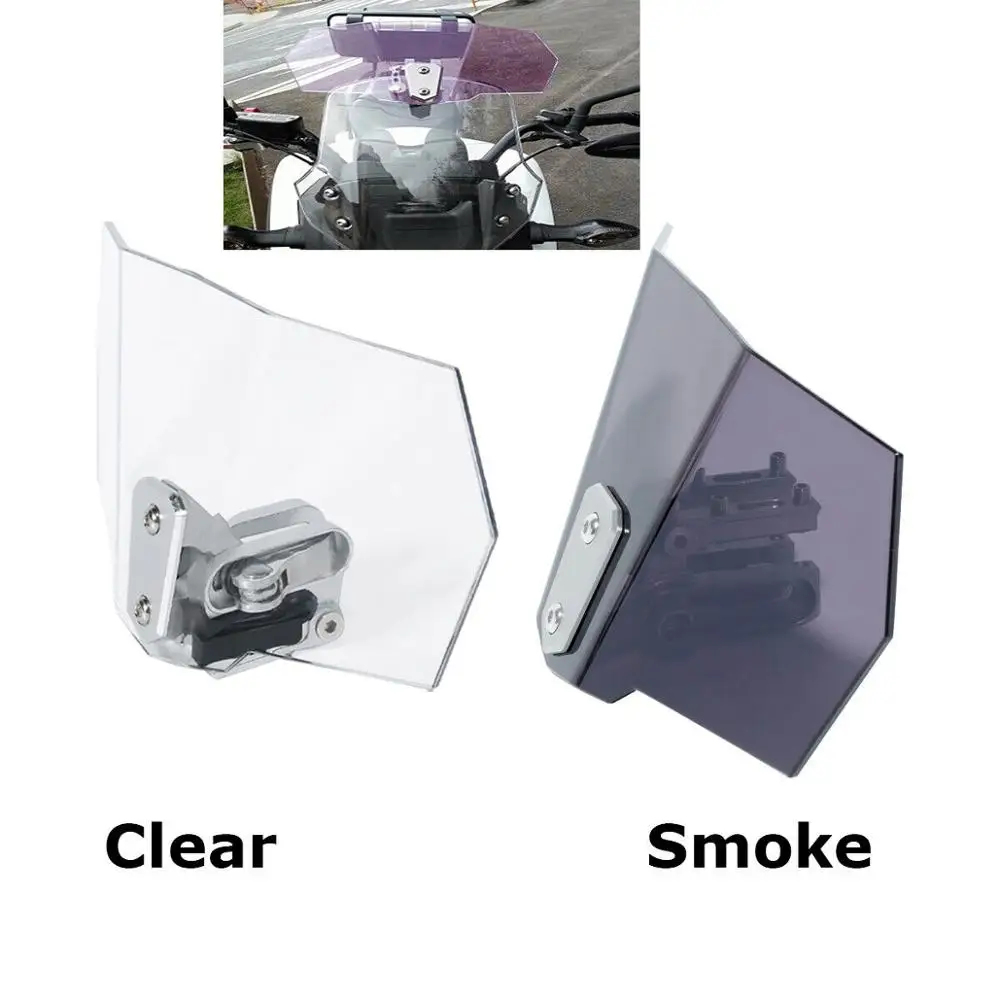 

Motorcycle Windshield Windscreen Deflector Extension Spoiler For Honda BMW Yamaha Suzuki KTM Kawasaki Universal