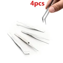4 шт./компл. HELTC Точность Пинцет DIY электроники инструменты сплав Сталь Щипцы Пинцет Инструменты для ремонта