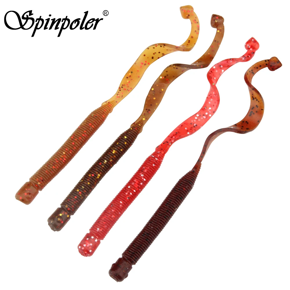 Spinpoler 12cm 3.1g Soft Bait Worm Lure Silicone Plastic Ultrasoft