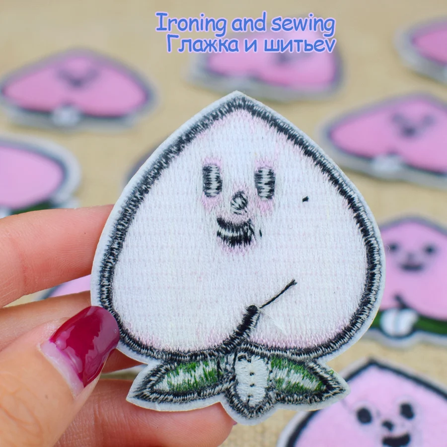 10 шт. вышивка вкусные персики|applique embroidery|applique patches embroiderypatch embroidery |