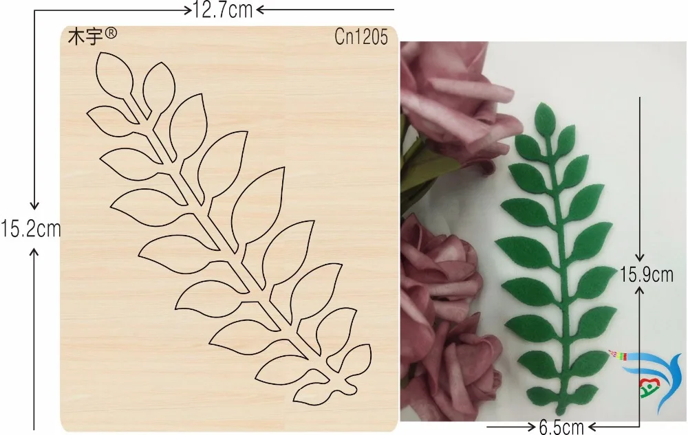 

Green leaf cn1205 muyu cutting die-- new wooden mould cutting dies for scrapbooking Thickness-15.8mm