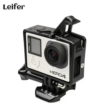 Leifer Standard Go pro Border Frame Mount Protective Housing Case for Gopro Hero 3+ 4 Action Camera Go pro 4 Accessories