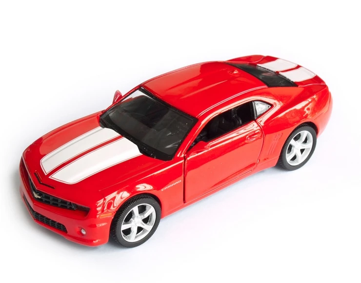 1:36 Масштаб литья под давлением модель автомобиля из металлического сплава для Chevrolet Camaro коллекция Вытяните назад автомобильные игрушки-красный - Цвет: Красный