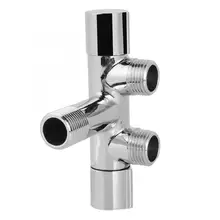 Электрический магнитный клапан трубчатый клапан Медь двойная розетка выключатель угловой клапан Туалет биде смеситель для душа Тройник Разъем G1/2