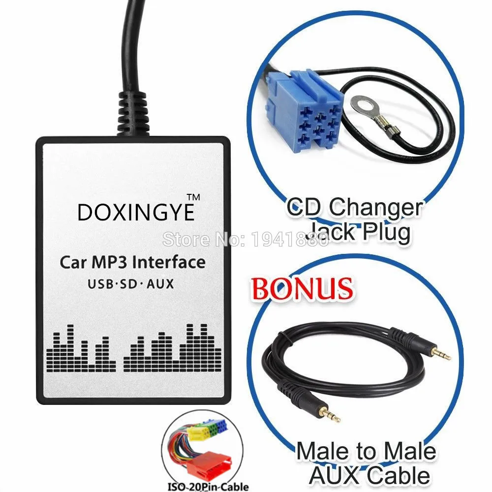 DOXINGYE USB SD AUX Автомобильный MP3 музыкальный радио цифровой CD Changer Adapte музыка для Audi A2 A3 A4/S4 A6/S6, A8/S8 AllRoad TT