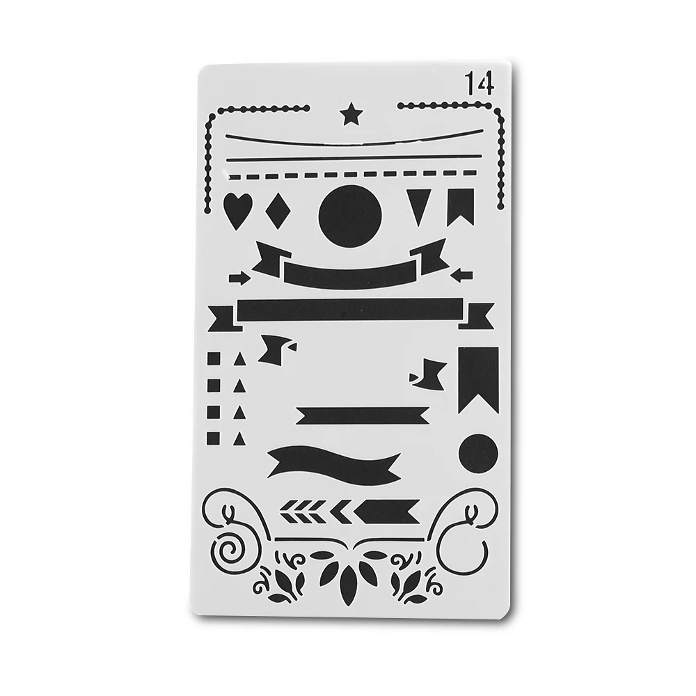 1 Pc Bullet Journal Stencil Plastic Stencils Journal/Notebook/Diary