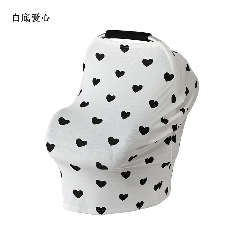 Baby Car Seat Cover Nursing Breastfeeding Privacy Cover Baby Scarf Infant Car Seat Stroller Breast Feeding Scarf Nursing Covers (5)