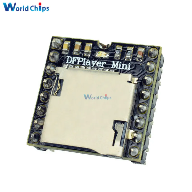 Плата модуля DFPlayer Mini MP3 DF плата декодирования голоса и аудио для Arduino Sup port ing TF Card U