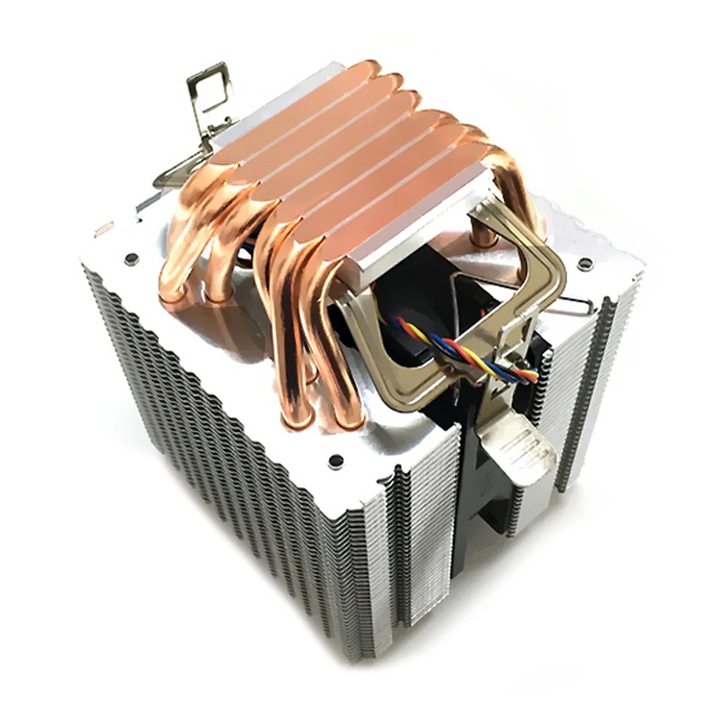 

Thermal CPU Coolers Heatsink LED Light 6 Pipes Aluminum PC Radiator Computer Coolling Fan Professional Practical For Intel