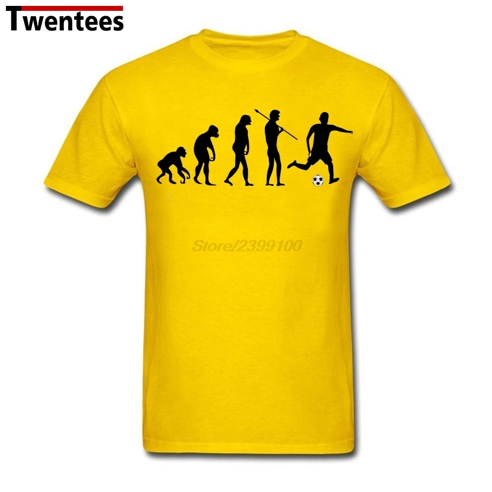 ==> [Free Shipping] Buy Best Men's Male Premium Footballing Evolution fussball T-shirt White Short Sleeve Custom T shirts Boy Online with LOWEST Price | 32753467402