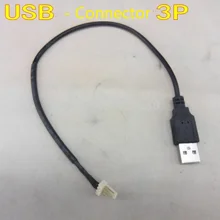 Usb macho para 3 p Conector de alimentação USB Fan power adapter cable