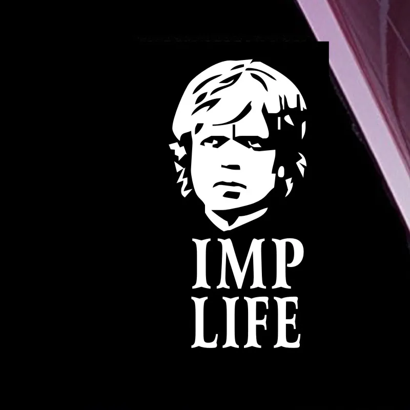 Imp Life - Tyrion Высококачественная Точная виниловая наклейка религиозная на бампер