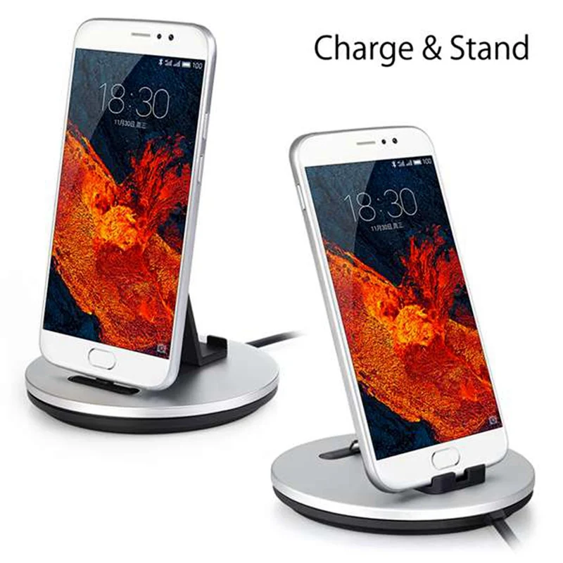 

Tablet stand USB 2in1 Type C Desktop Charger Charging Dock Station Cradle Holder Stand for Type-C phone