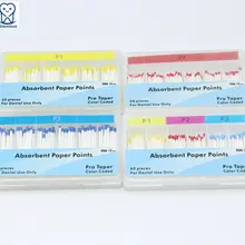 4 пачки зубные ПроТейпер абсорбирующие бумажные точки F1 F2 F3 для ПроТейпер файлы Ассорти стоматологических материалов для корневого канала