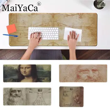 

MaiYaCa Custom Skin Mona Lisa by Leonardo da Vinci Gamer Big Mouse Mat Computer Mousepad for cs dota 2 LOL free mouse pad