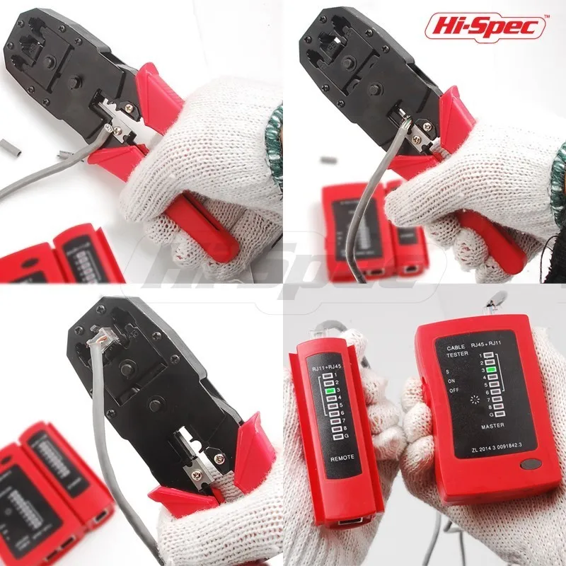 Hi-Spec 19 in 1 Computer Repair Tools Kit Crimping Tool Wire Stripper Cable Cutter RJ45 Crimping Pliers Screwdriver Set DT30132