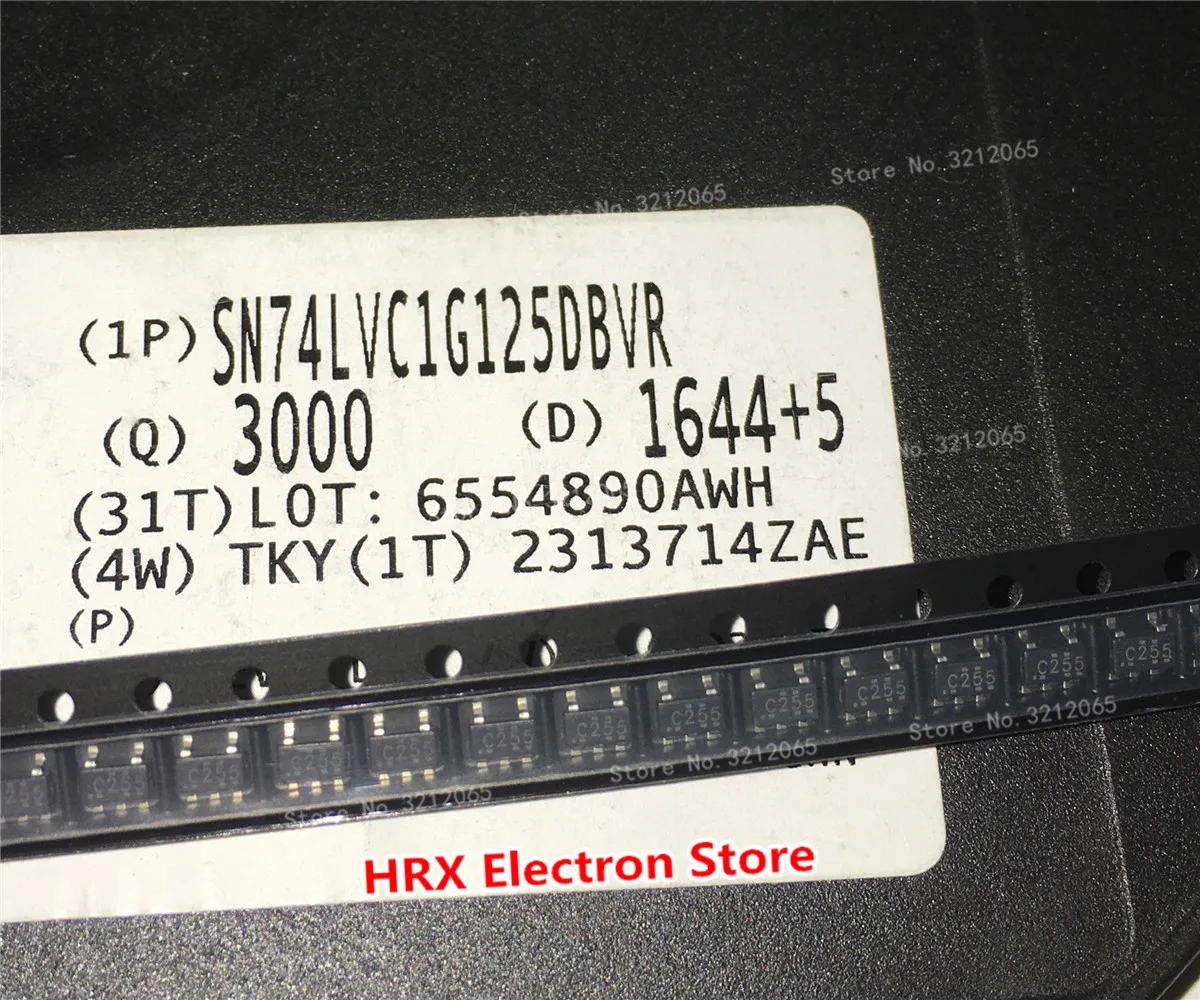 

100% New Original Code: C255 SN74LVC1G125DBVR BUF NON-INVERT 5.5V SOT23-5