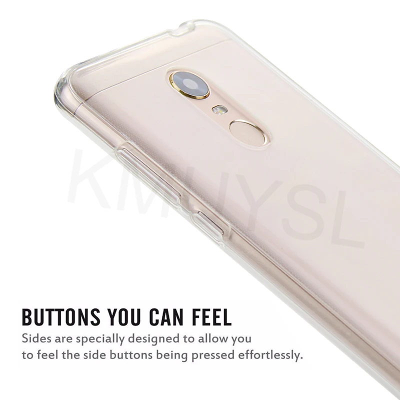 360 Degree Protection Full Cover Phone Cases For Xiaomi Redmi 5 Plus Clear Cover For Redmi Note 4X 4 Pro 5A Prime Mi A1 5X Coque