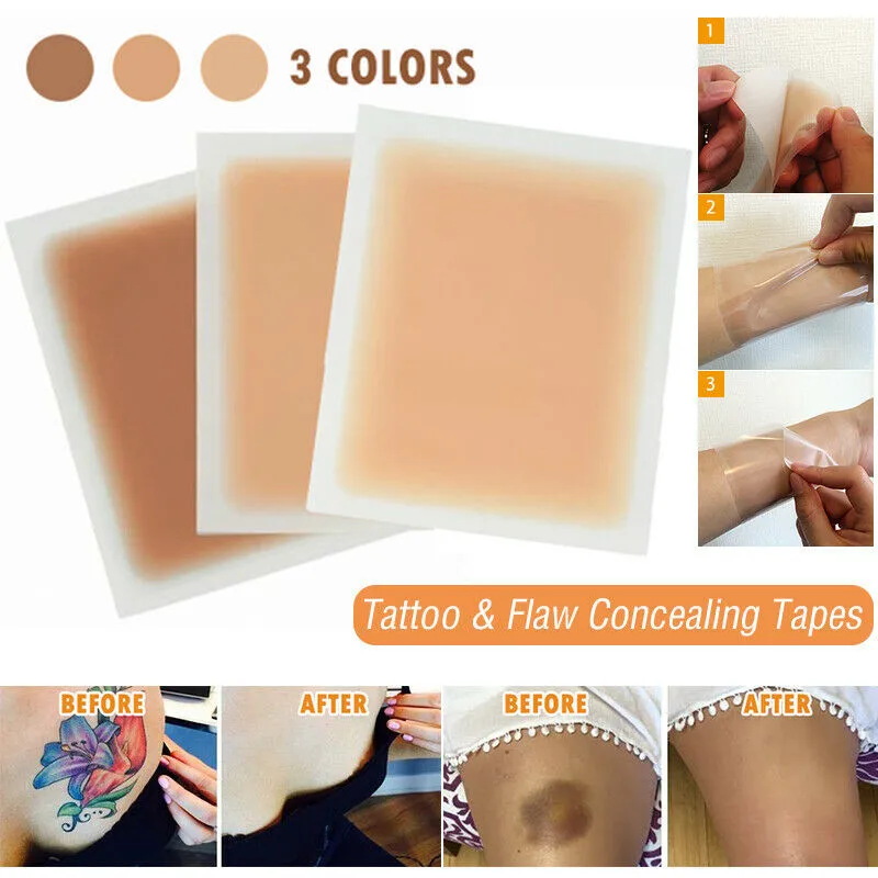 

3 Seconds To Dry Waterproof Smudge and Smear Proof Attoo & Flaw Concealing Tapes Highly Flexible Fit Quick Application