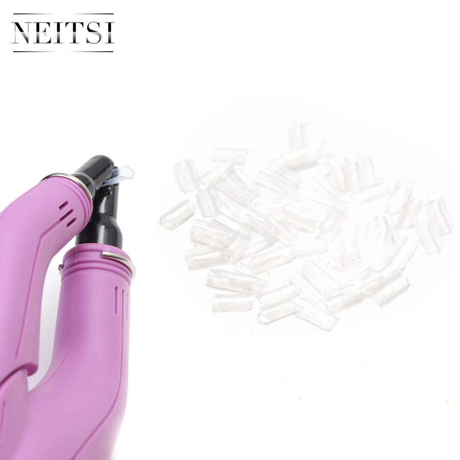 Neitsi 1PC Pink# US Plug Hair Connector+50pcs U-Shapped Keratin Glue 3 Colors For Hair Extensions Neitsi 1PC Pink# US Plug Hair Connector+50pcs U-Shapped Keratin Glue 3 Colors For Hair Extensions
