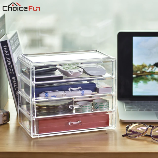 Buy CHOICEFUN 4 Drawers Clear Transparent Acrylic