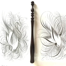 10 шт. fo много английская профессиональная резьба по дереву ручка для каллиграфии держатели прямые, округлые стержни тела Италия Готическая перьевая ручка s