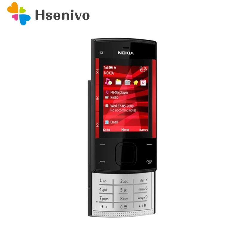 Refurbished Original Nokia X3 Mobile Cell Phone Unlocked X3-00 Slider Cellphone & One year warranty Refurbished Original Nokia X3 Mobile Cell Phone Unlocked X3-00 Slider Cellphone & One year warranty