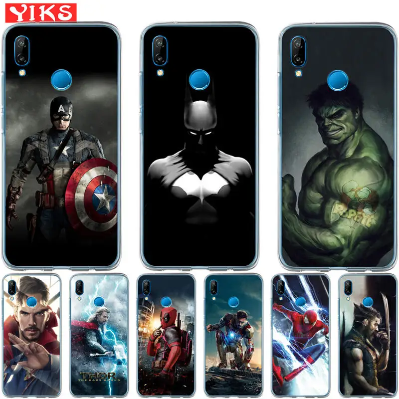 

Luxury Marvel Avengers Heroes For Huawei P20 P10 P9 P8 Lite 2017 Mate 10 9 Lite Pro Plus Cover Case Pattern Coque Etui Fundas