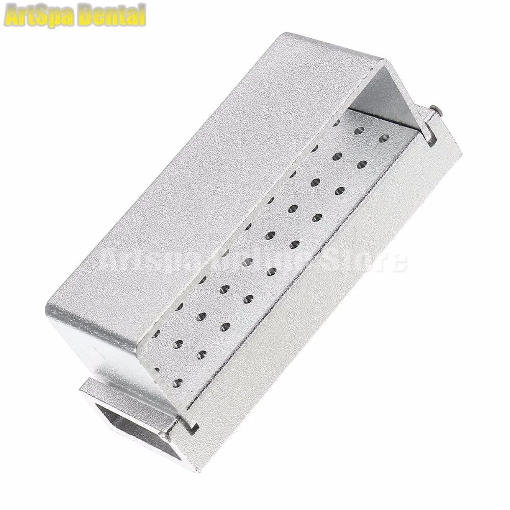 30-Holes-Aluminium-Disinfection-Box-Case-Dental-Burs-Block-Holder-Lab-Equipment-High-Speed-Autoclavable-Dentist