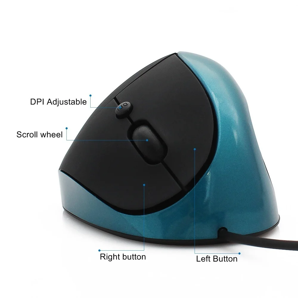 CHYI Wired Vertical Mouse Ergonomic Mouse Gaming Mice Optical Mice Hot Sale Computer Mause For PC Laptop