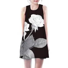 Платья без рукавов с 3D рисунком из мультфильмов; повседневная одежда; платье принцессы; Детские платья для маленьких девочек