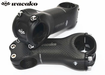 

wacako 3K Full Carbon Fiber Bicycle Stem Mountain Road Bike 6 Degree17 Degree Stem Parts Matte 31.8*70/80/90/100/110/120/130MM