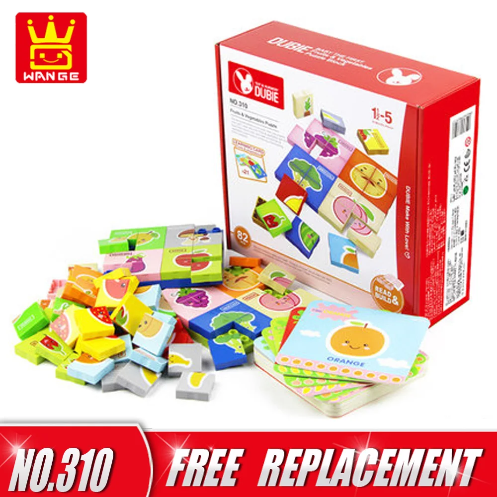 

WANGE Big Size Animal/Traffic/Fruit Puzzle DIY Creative Educational Kids Toys Baby Gifts for 1.5Y Above