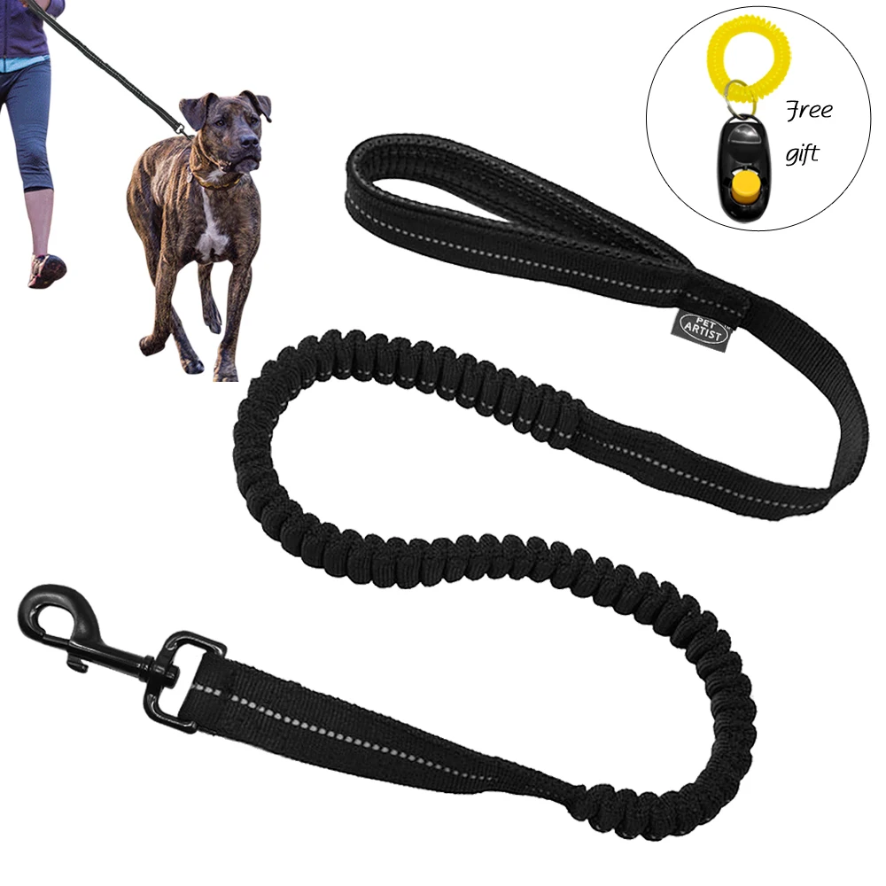 Bungee Anjing Clicker Elastis Hitam 1