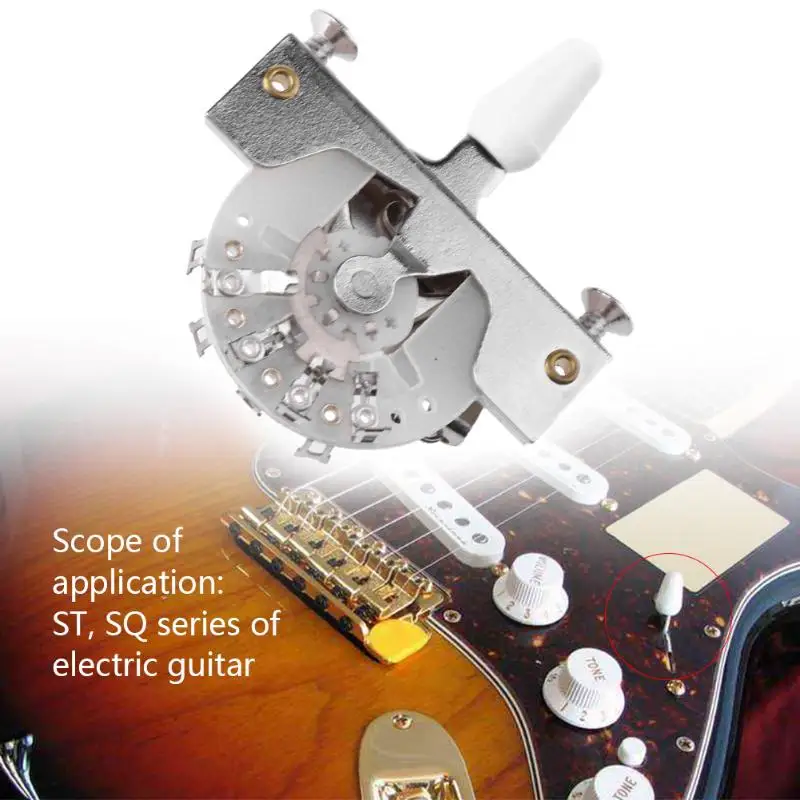 1Pcs Five grade Electric Guitar Dial Gear Shift Control Switch for SQ