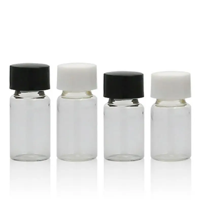 3ml 4ml Clear Empty Mini Glass Bottle Mini Glass Vials 4cc Screw Neck