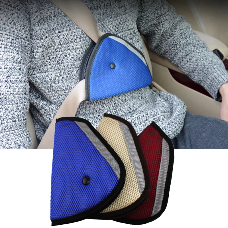 Triangle Auto Safety Belt Cover Baby Kids Car Safe Fit Seat Belt
