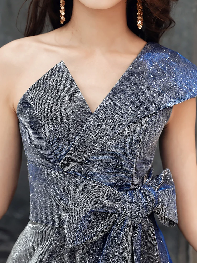 Robe De Soiree 2020 новые синие Элегантные Длинные Формальные Вечерние платья а силуэта с