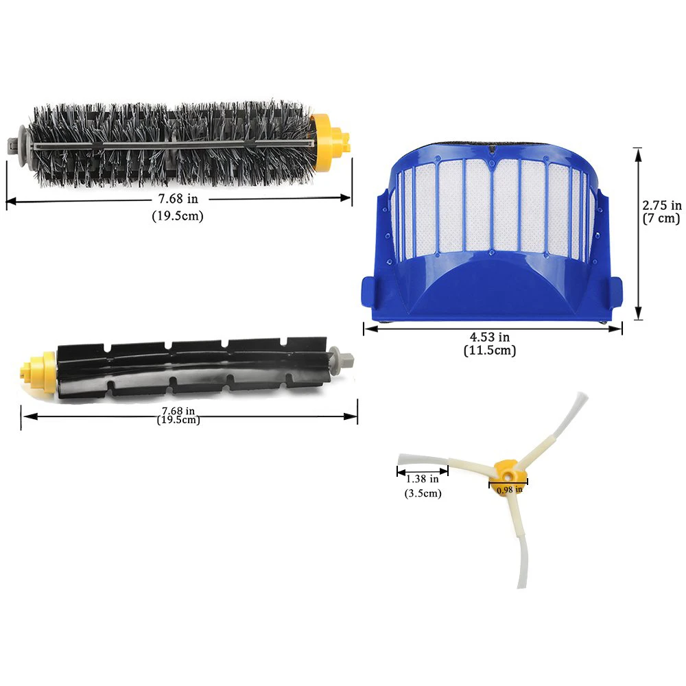 Набор аксессуаров для iRobot Roomba 600 серии 610 620 650 Запчасти для пылесоса Замена 11 шт