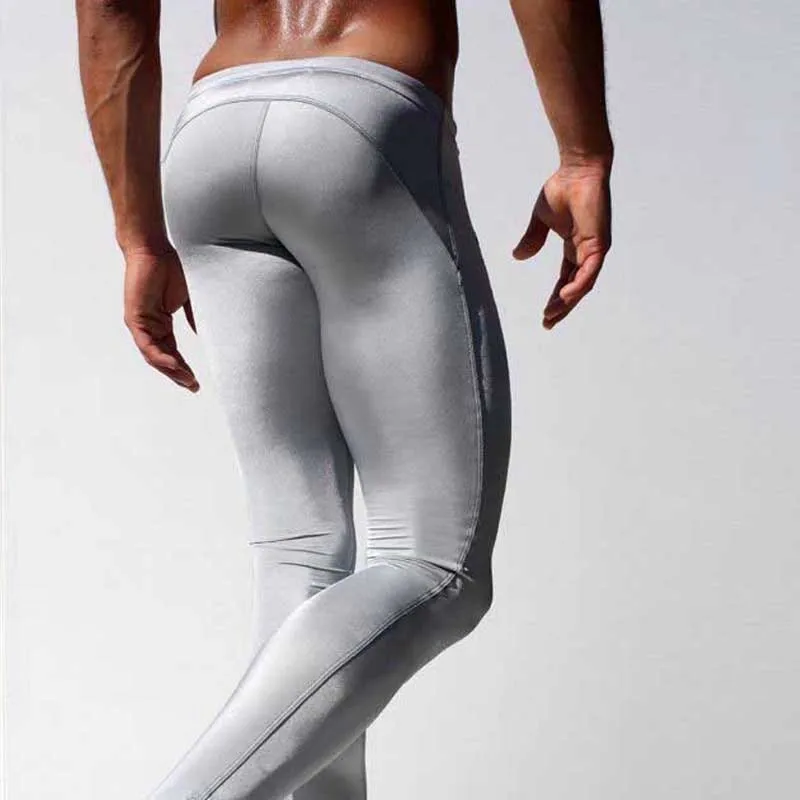 Мужские штаны для бега, компрессионные штаны, эластичные штаны для бега, низкая посадка, для йоги, штаны для бега, тренировочные компрессионные штаны, спортивные штаны для мужчин