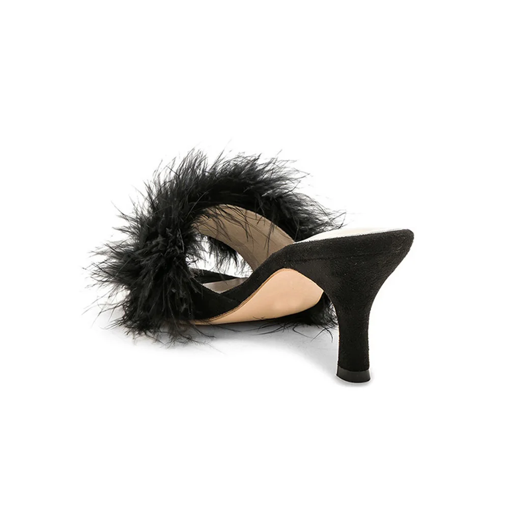 round open toe stiletto heels women slippers black04
